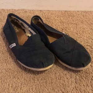 Navy Blue TOMS- Size 6.5